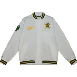 Mitchell & Ness Jackets & Outerwear-City Collection Lightweight Satin Jacket Portland Timbers