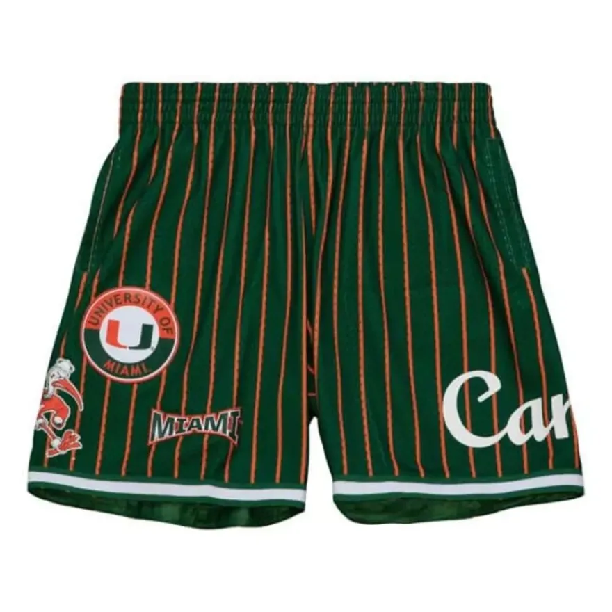 Mitchell & Ness Shorts-City Collection Mesh Shorts University Of Miami