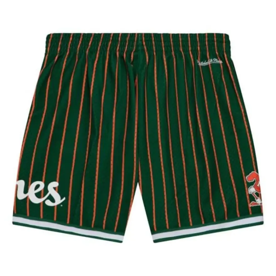 Mitchell & Ness Shorts-City Collection Mesh Shorts University Of Miami