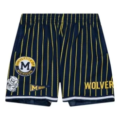 Mitchell & Ness Shorts-City Collection Mesh Shorts University Of Michigan