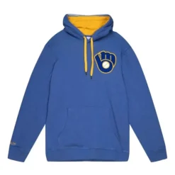 Mitchell & Ness Hoodies & Sweatshirts-Classic French Terry Hoody Milwaukee Brewers