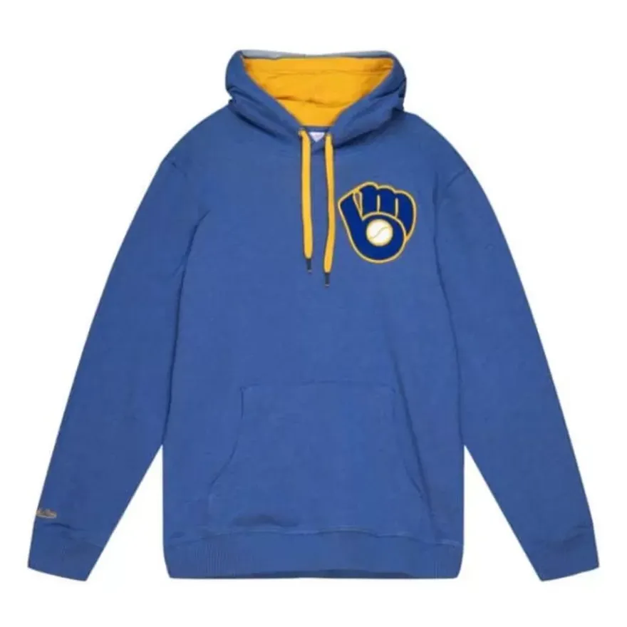 Mitchell & Ness Hoodies & Sweatshirts-Classic French Terry Hoody Milwaukee Brewers
