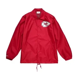 Mitchell & Ness Jackets & Outerwear-Coaches Windbreaker Kansas City Chiefs