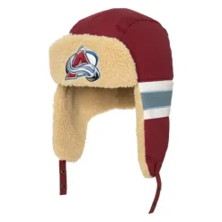 Mitchell & Ness Knit-Cold Break Trapper Colorado Avalanche