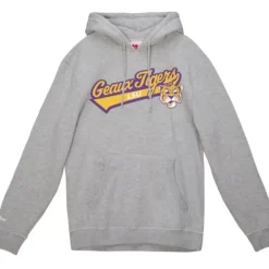 Mitchell & Ness Hoodies & Sweatshirts-College Tailsweep Pullover Louisiana State University