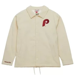 Mitchell & Ness Jackets & Outerwear-Collegiate Coaches Jacket Philadelphia Phillies