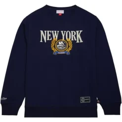 Mitchell & Ness Hoodies & Sweatshirts-Collegiate Crew Fleece New York Islanders