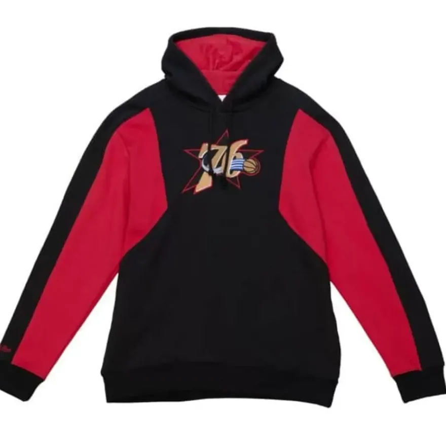 Mitchell & Ness Hoodies & Sweatshirts-Color Blocked Fleece 2.0 Philadelphia 76Ers