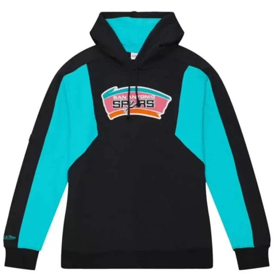 Mitchell & Ness Hoodies & Sweatshirts-Color Blocked Fleece 2.0 San Antonio Spurs