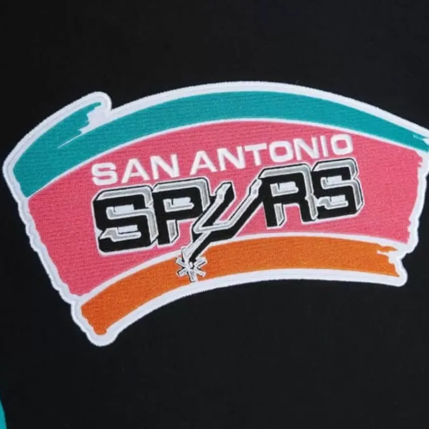 Mitchell & Ness Hoodies & Sweatshirts-Color Blocked Fleece 2.0 San Antonio Spurs