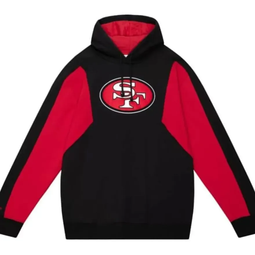 Mitchell & Ness Hoodies & Sweatshirts-Color Blocked Fleece 2.0 San Francisco 49Ers
