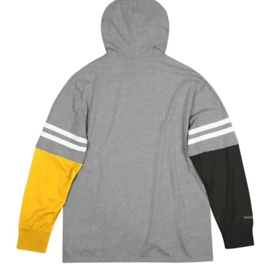 Mitchell & Ness Hoodies & Sweatshirts-Color Blocked Hoodie Pittsburgh Steelers