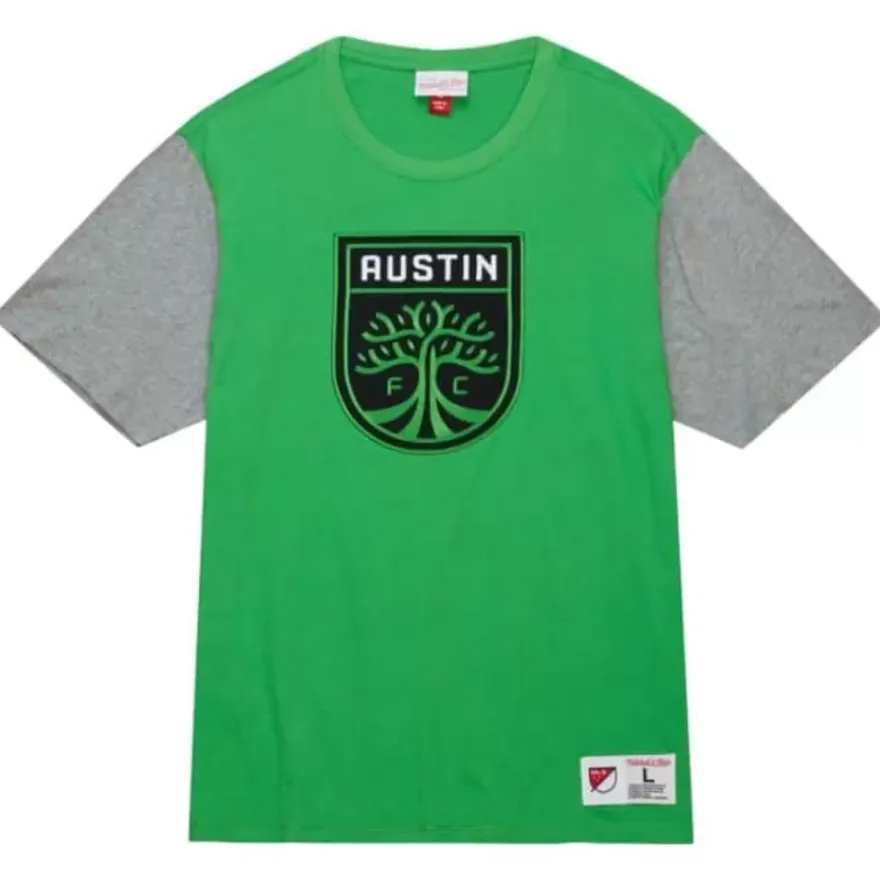 Mitchell & Ness T-Shirts & Tops-Color Blocked Ss Tee Austin Fc
