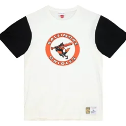 Mitchell & Ness T-Shirts & Tops-Color Blocked S/S Tee Baltimore Orioles