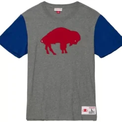 Mitchell & Ness T-Shirts & Tops-Color Blocked S/S Tee Buffalo Bills