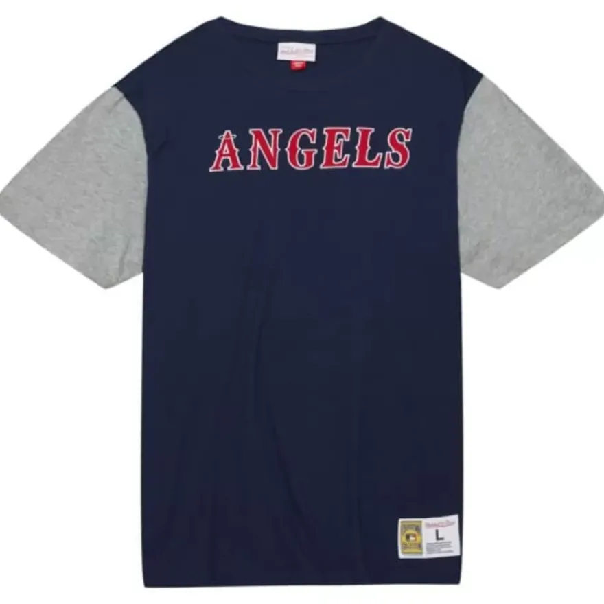 Mitchell & Ness T-Shirts & Tops-Color Blocked Ss Tee California Angels