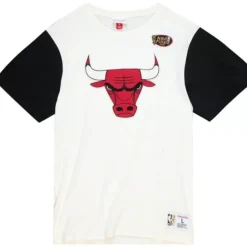 Mitchell & Ness T-Shirts & Tops-Color Blocked S/S Tee Chicago Bulls
