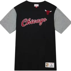 Mitchell & Ness T-Shirts & Tops-Color Blocked Ss Tee Chicago Bulls
