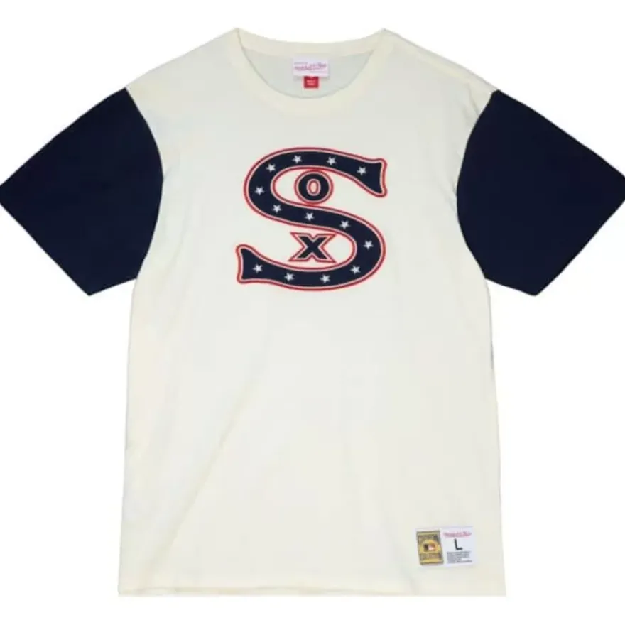 Mitchell & Ness T-Shirts & Tops-Color Blocked S/S Tee Chicago White Sox