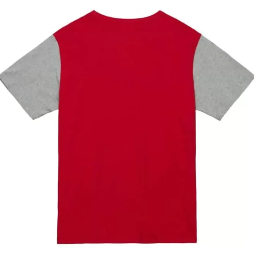 Mitchell & Ness T-Shirts & Tops-Color Blocked Ss Tee Chicago Blackhawks
