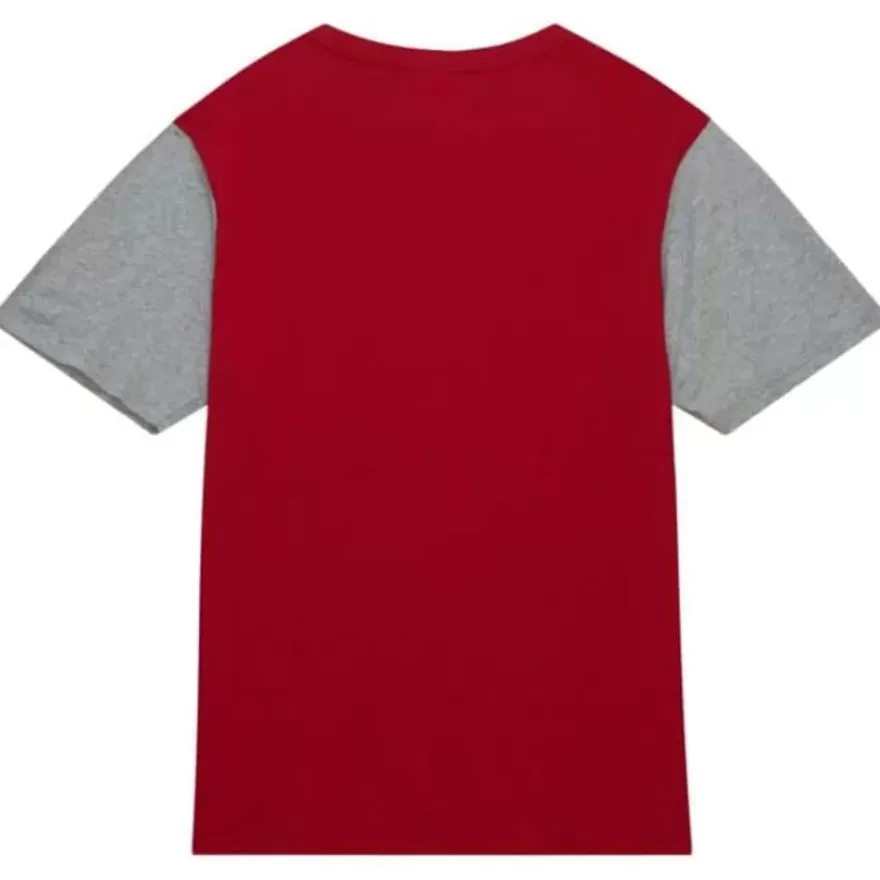 Mitchell & Ness T-Shirts & Tops-Color Blocked Ss Tee Cincinnati Reds