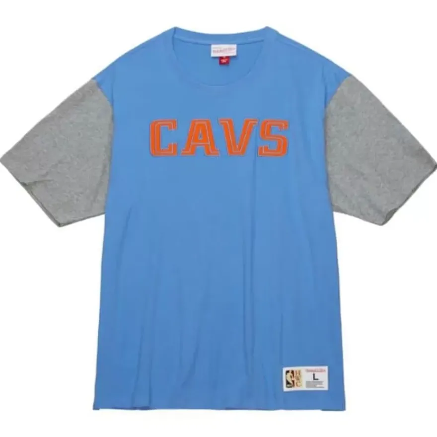Mitchell & Ness T-Shirts & Tops-Color Blocked Ss Tee Cleveland Cavaliers