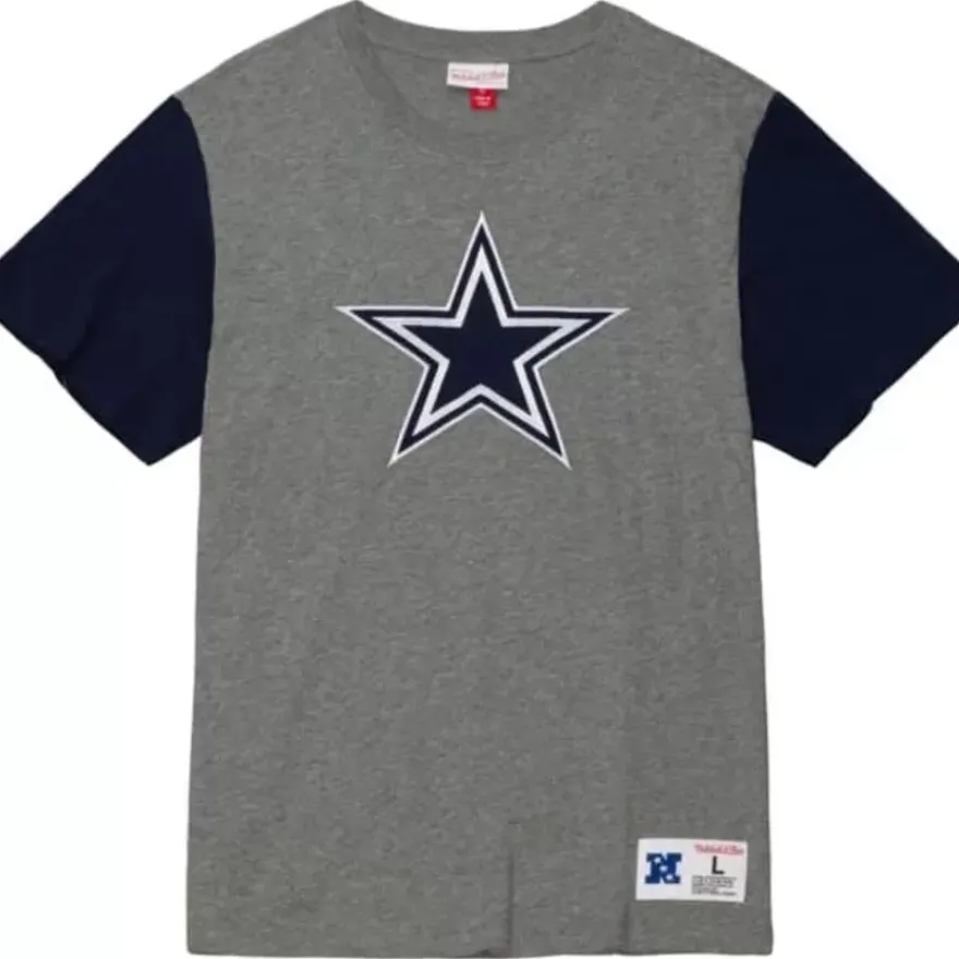 Mitchell & Ness T-Shirts & Tops-Color Blocked S/S Tee Dallas Cowboys