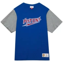 Mitchell & Ness T-Shirts & Tops-Color Blocked Ss Tee Detroit Pistons
