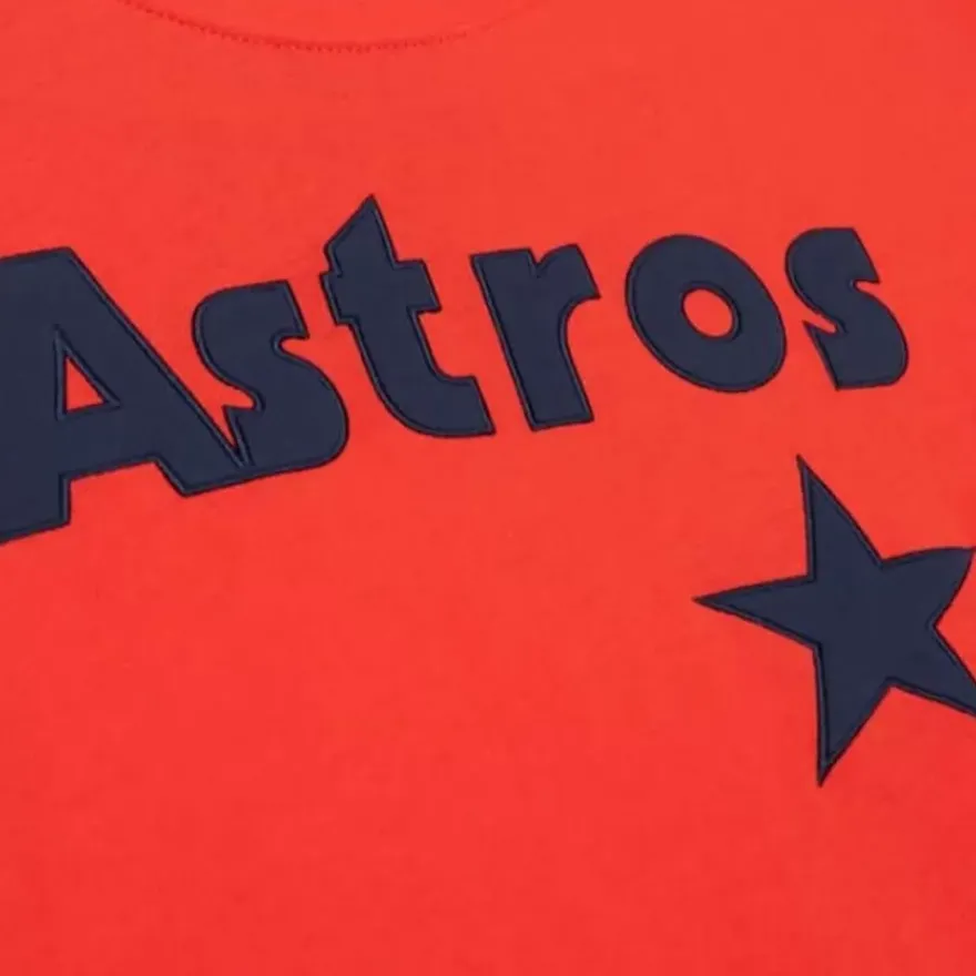 Mitchell & Ness T-Shirts & Tops-Color Blocked Ss Tee Houston Astros