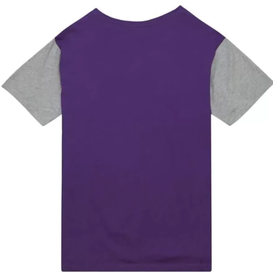 Mitchell & Ness T-Shirts & Tops-Color Blocked Ss Tee Los Angeles Lakers