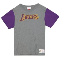 Mitchell & Ness T-Shirts & Tops-Color Blocked S/S Tee Los Angeles Lakers