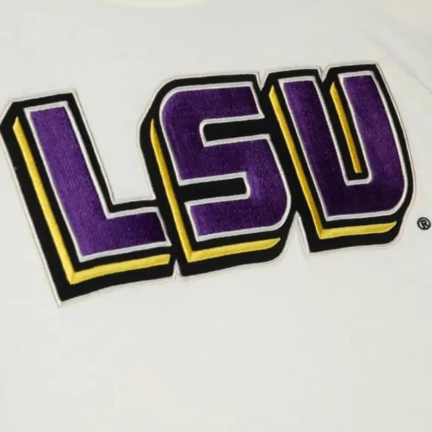Mitchell & Ness T-Shirts & Tops-Color Blocked S/S Tee Louisiana State University
