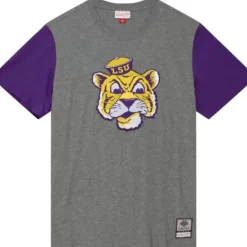 Mitchell & Ness T-Shirts & Tops-Color Blocked S/S Tee Louisiana State University