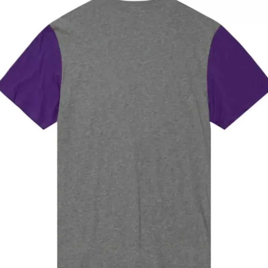Mitchell & Ness T-Shirts & Tops-Color Blocked S/S Tee Louisiana State University