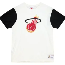 Mitchell & Ness T-Shirts & Tops-Color Blocked S/S Tee Miami Heat