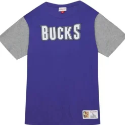 Mitchell & Ness T-Shirts & Tops-Color Blocked Ss Tee Milwaukee Bucks