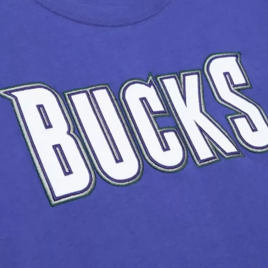 Mitchell & Ness T-Shirts & Tops-Color Blocked Ss Tee Milwaukee Bucks