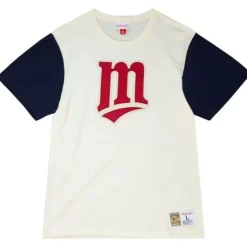 Mitchell & Ness T-Shirts & Tops-Color Blocked S/S Tee Minnesota Twins