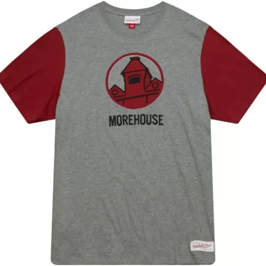 Mitchell & Ness T-Shirts & Tops-Color Blocked S/S Tee Morehouse College