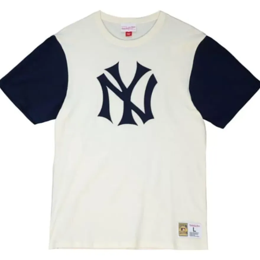Mitchell & Ness T-Shirts & Tops-Color Blocked S/S Tee New York Yankees