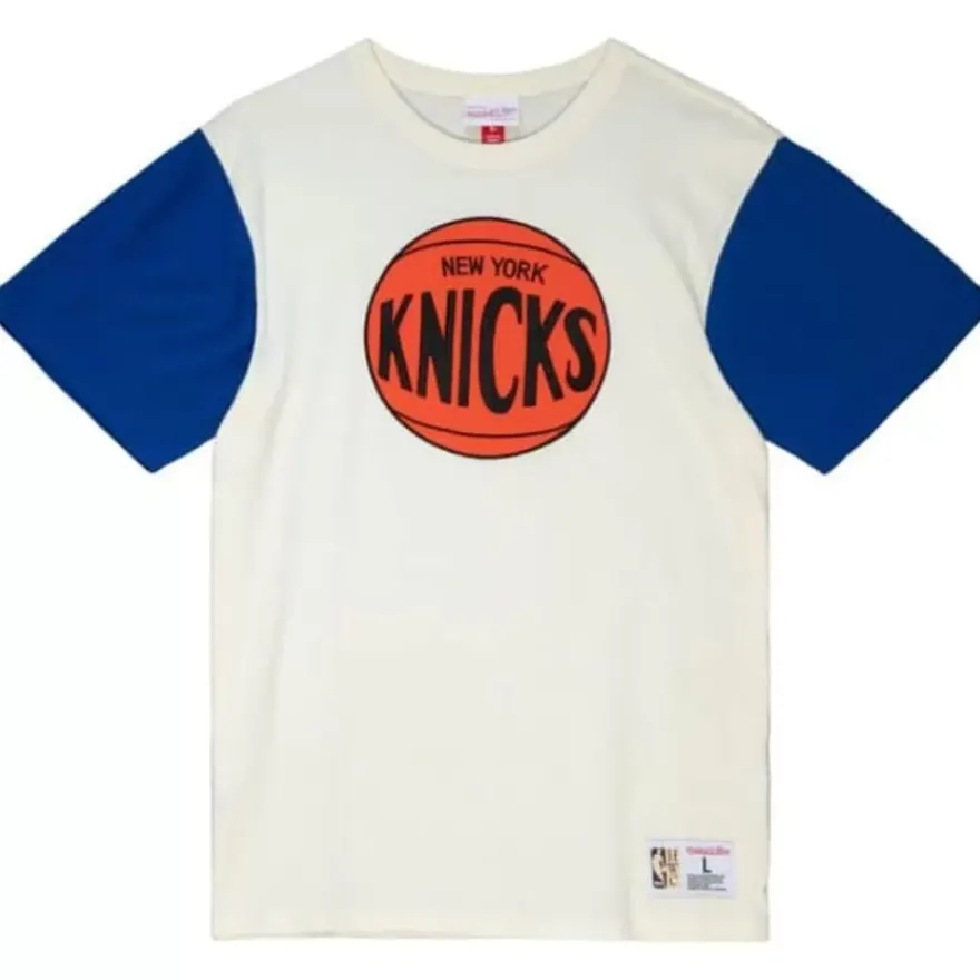 Mitchell & Ness T-Shirts & Tops-Color Blocked S/S Tee New York Knicks