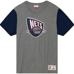 Mitchell & Ness T-Shirts & Tops-Color Blocked S/S Tee New Jersey Nets