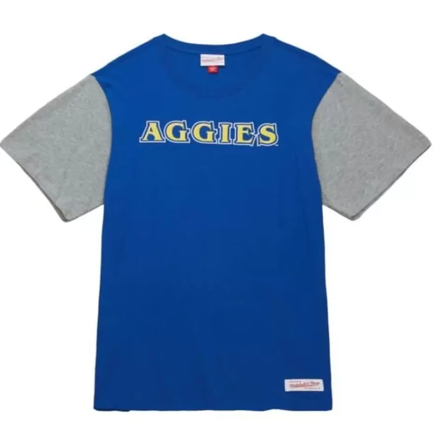 Mitchell & Ness T-Shirts & Tops-Color Blocked Ss Tee North Carolina A&T University