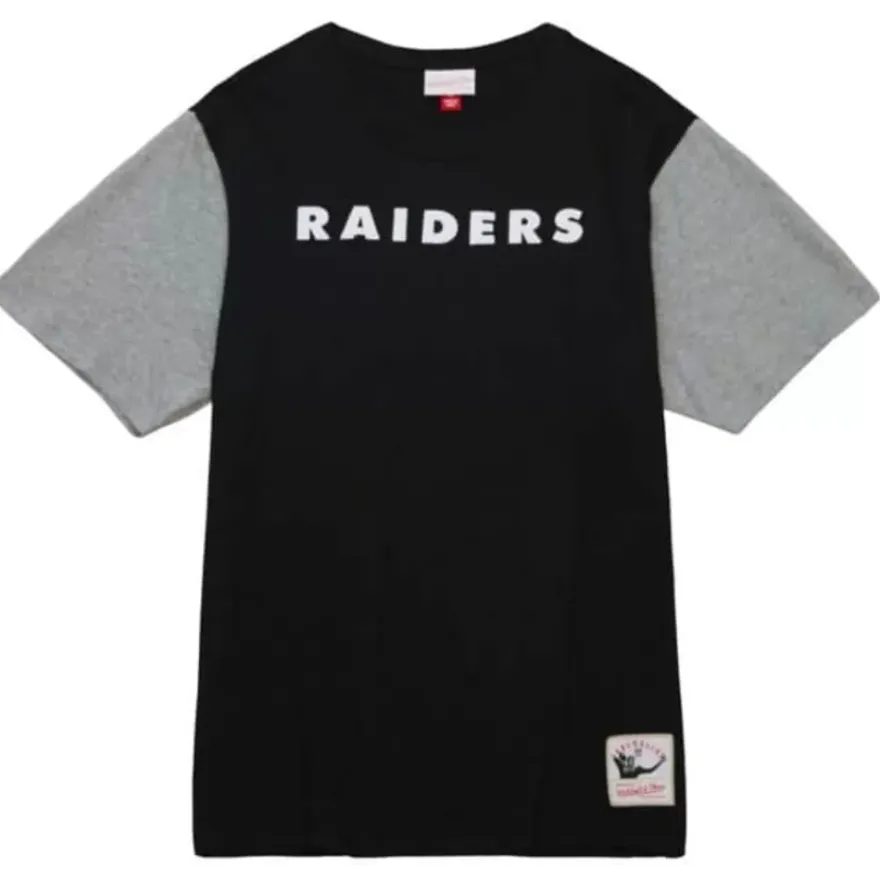Mitchell & Ness T-Shirts & Tops-Color Blocked Ss Tee Oakland Raiders