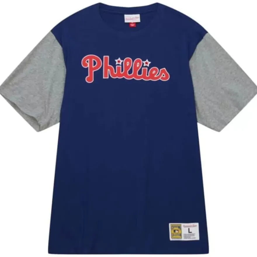 Mitchell & Ness T-Shirts & Tops-Color Blocked Ss Tee Philadelphia Phillies