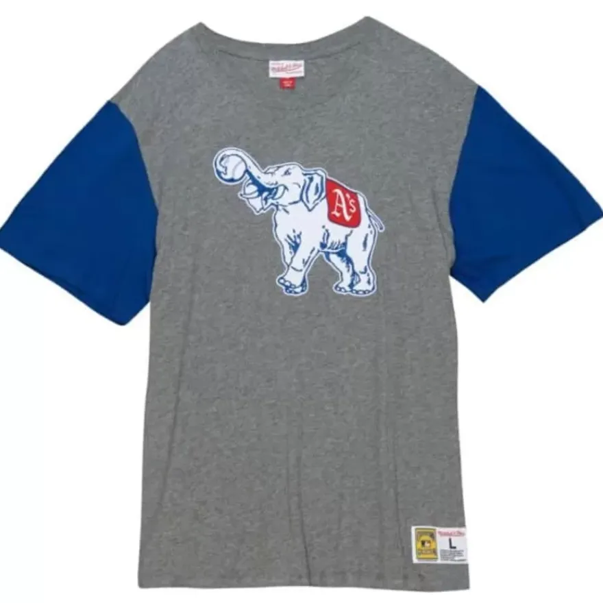 Mitchell & Ness T-Shirts & Tops-Color Blocked S/S Tee Philadelphia Athletics