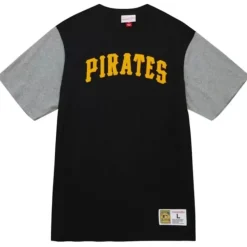 Mitchell & Ness T-Shirts & Tops-Color Blocked Ss Tee Pittsburgh Pirates