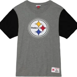 Mitchell & Ness T-Shirts & Tops-Color Blocked S/S Tee Pittsburgh Steelers