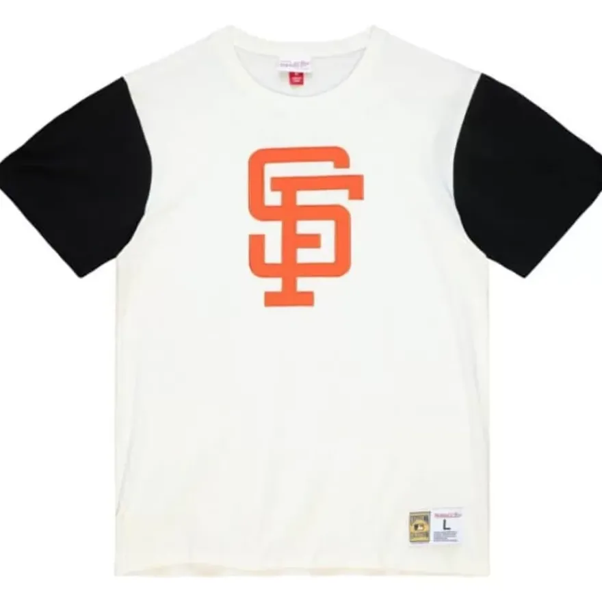 Mitchell & Ness T-Shirts & Tops-Color Blocked S/S Tee San Francisco Giants