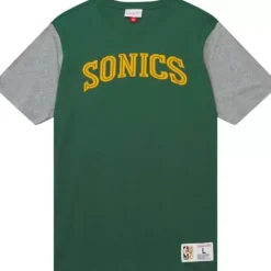 Mitchell & Ness T-Shirts & Tops-Color Blocked Ss Tee Seattle Supersonics